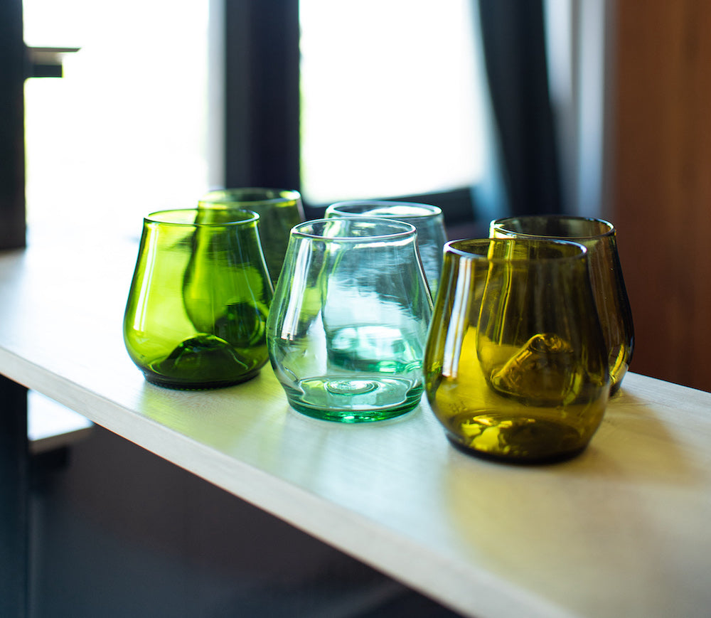 glassware for barware, 6 cups