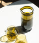 olive pitcher made from wedding champagne keepsake bottle