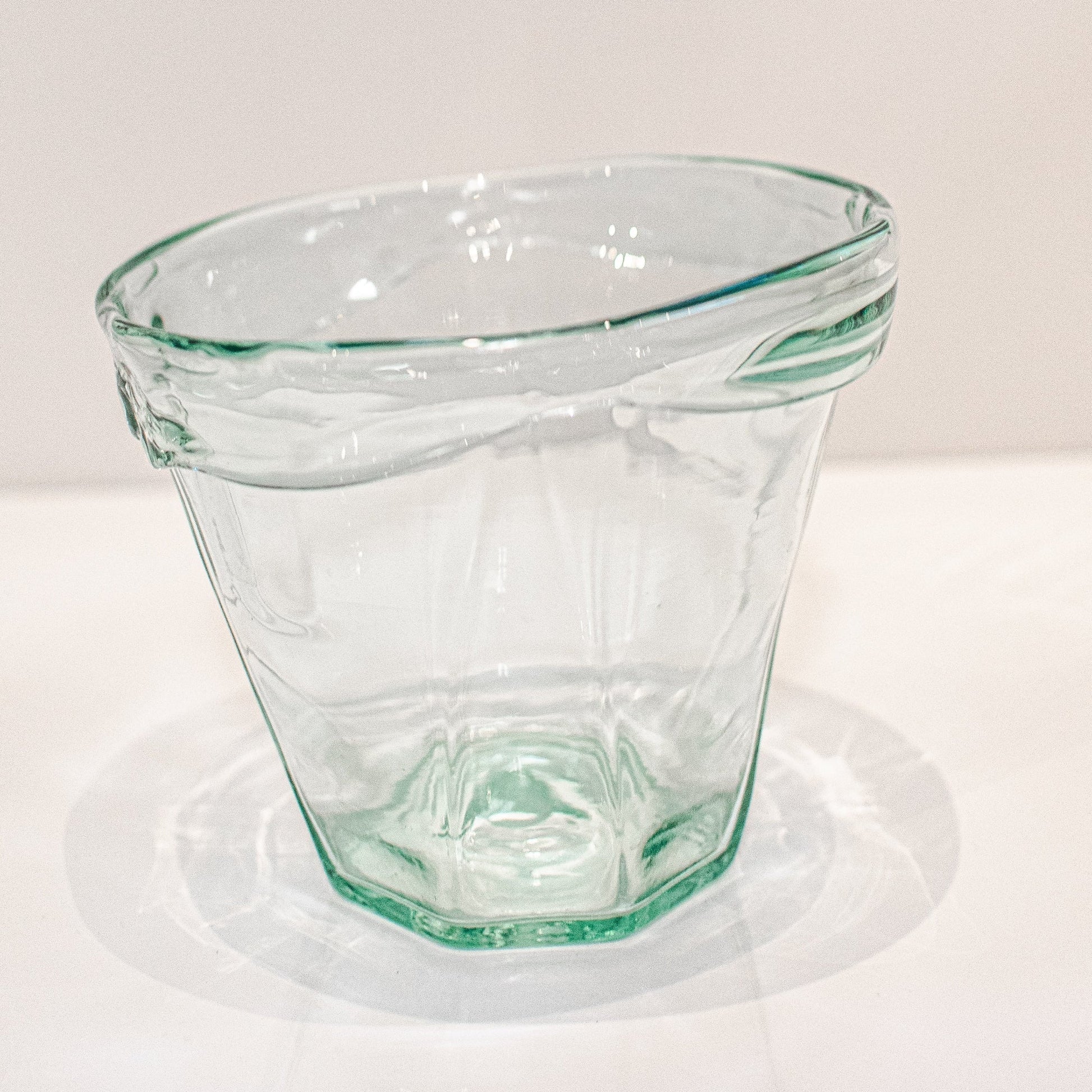 recycled glass plant pots Large Recycled Glass Plant Pot