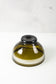 olive serving bowl made from wedding champagne keepsake bottle upside down