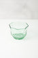 aqua octagonal snack bowl made from recycled glass