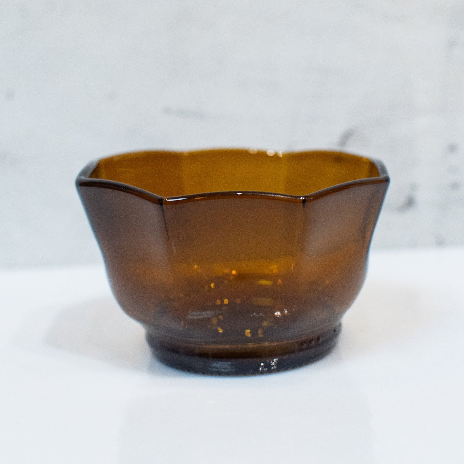 amber brown snack bowl