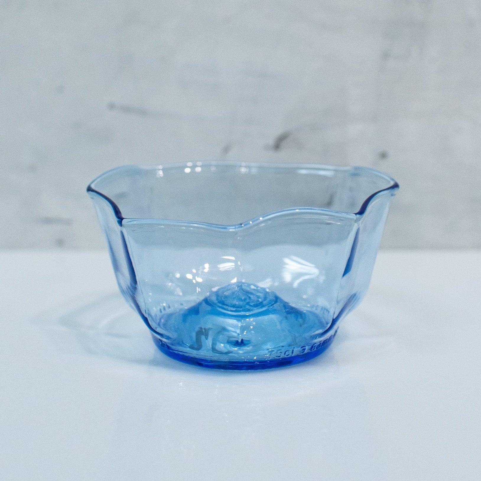 light blue snack bowl
